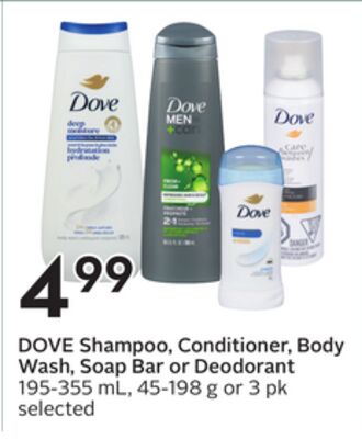 DOVE Shampoo, Conditioner, Body Wash, Soap Bar or Deodorant