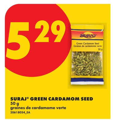 SURAJ® GREEN CARDAMOM SEED, 50 G