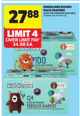 KIDDICARE ECONO PACK DIAPERS