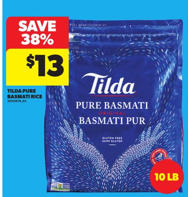 TILDA PURE BASMATI RICE, 10 LB