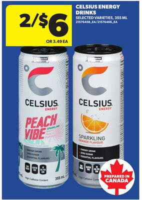 CELSIUS ENERGY DRINKS, 355 ML