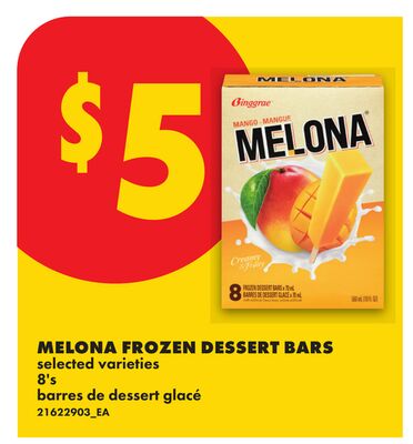 MELONA FROZEN DESSERT BARS, 8's