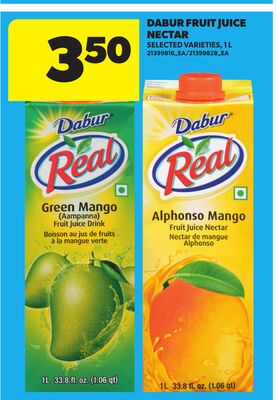 DABUR FRUIT JUICE NECTAR, 1L