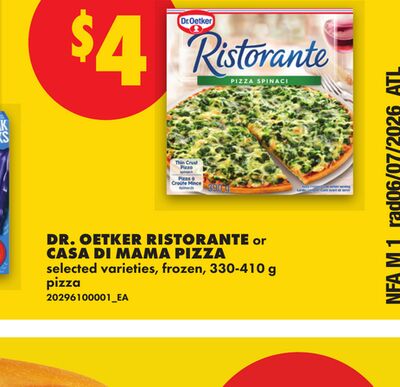 DR. OETKER RISTORANTE OR CASA DI MAMA PIZZA, 330-410 g