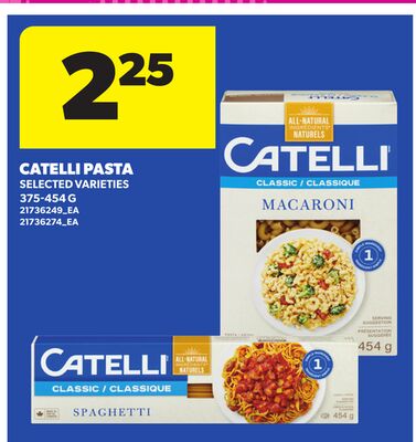 CATELLI PASTA, 375-454 G