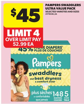 PAMPERS SWADDLERS ULTRA VALUE PACK