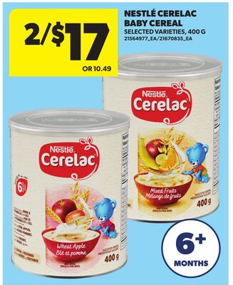 NESTLÉ CERELAC BABY CEREAL, 400 G