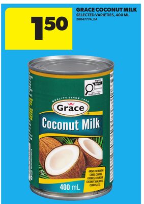 GRACE COCONUT MILK, 400 ML