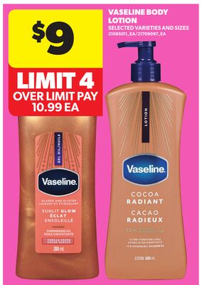 VASELINE BODY LOTION