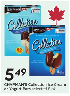 Collection Ice Cream or Yogurt Bars