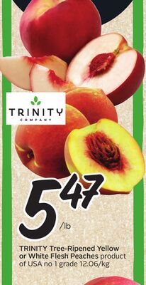 Tree-Ripened Yellow or White Flesh Peaches