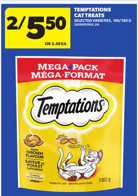 TEMPTATIONS CAT TREATS, 160/180 G