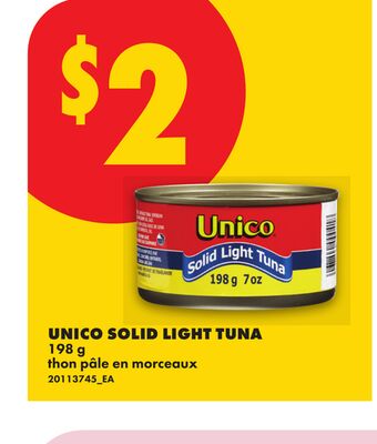 UNICO SOLID LIGHT TUNA, 198 g