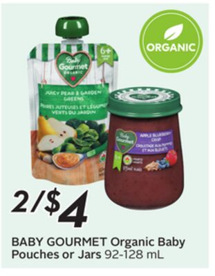 Organic Baby Pouches or Jars