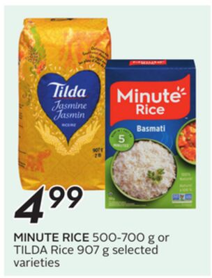 MINUTE RICE 500-700 g or Rice 907 g