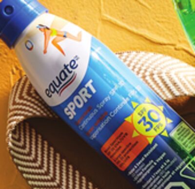Equate sunscreen spray sport SPF 30 or Kids 3x177 mL