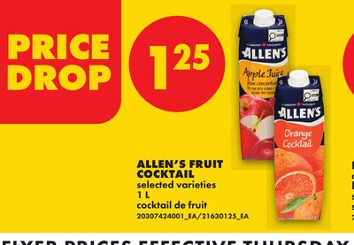 ALLEN'S FRUIT COCKTAIL, 1 L
