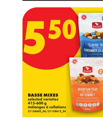 BASSE MIXES, 415-600 g