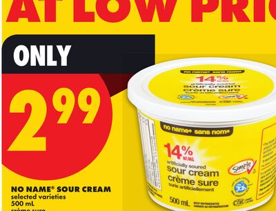NO NAME® SOUR CREAM, 500 mL