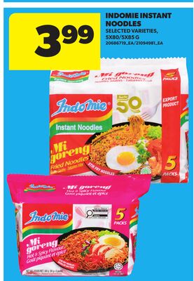 INDOMIE INSTANT NOODLES, 5X80/5X85 G