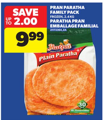 PRAN PARATHA FAMILY PACK, 2,4 KG