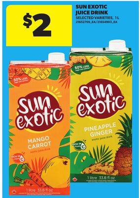 SUN EXOTIC JUICE DRINK, 1 L