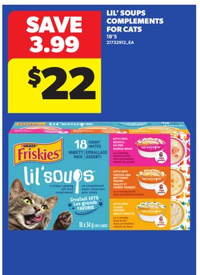 LIL' SOUPS COMPLEMENTS FOR CATS, 18'S