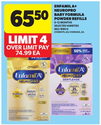 ENFAMILA+ NEUROPRO BABY FORMULA POWDER REFILLS, 862/890 G