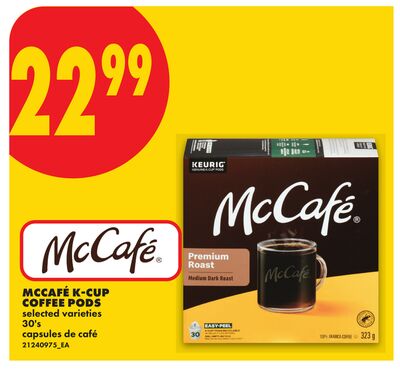 MCCAFÉ K-CUP COFFEE PODS, 30'S