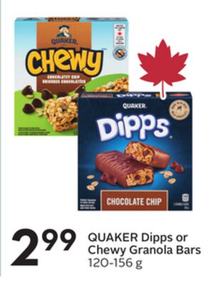 Dipps or Chewy Granola Bars