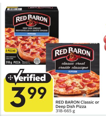 Classic or Deep Dish Pizza