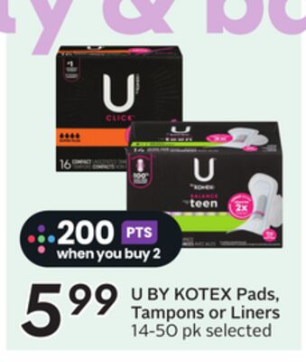 Tampons or Liners