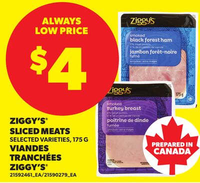 ZIGGY'S® SLICED MEATS, 175 G
