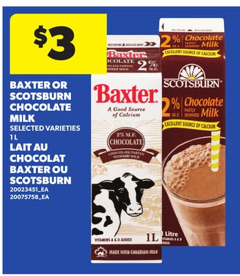 BAXTER OR SCOTSBURN CHOCOLATE MILK, 1 L