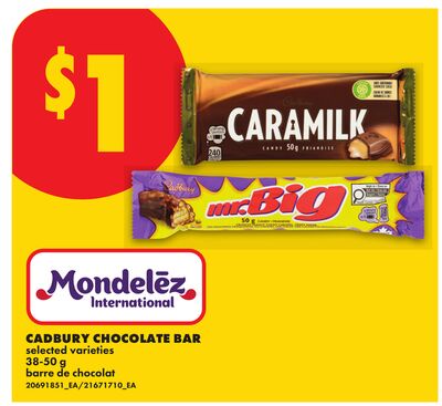 CADBURY CHOCOLATE BAR, 38-50 G