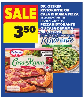DR. OETKER RISTORANTE OR CASA DI MAMA PIZZA, 320-410 G