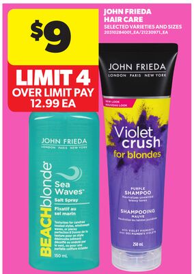 JOHN FRIEDA HAIR CARE