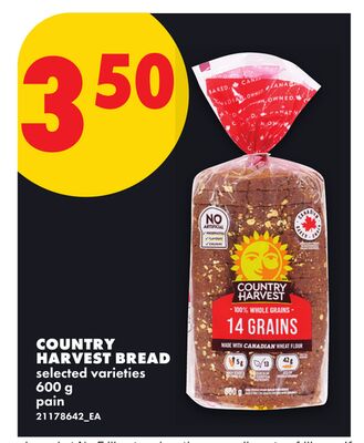 COUNTRY HARVEST BREAD, 600 G