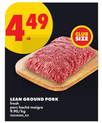 LEAN GROUND PORK