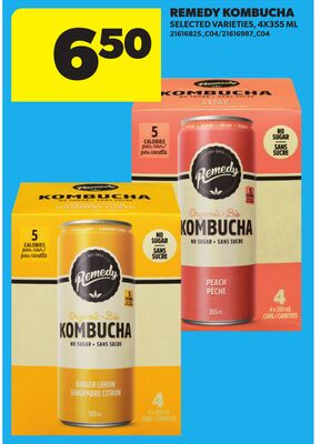 REMEDY KOMBUCHA, 4X355 ML