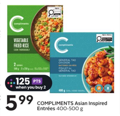 COMPLIMENTS Asian Inspired Entrées