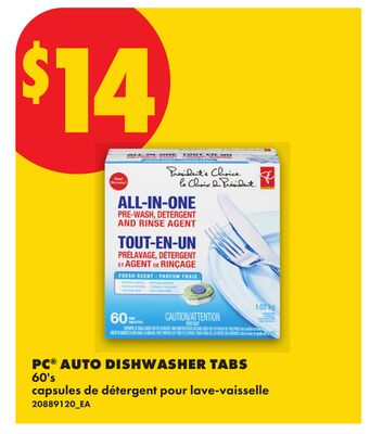 PC® AUTO DISHWASHER TABS, 60's
