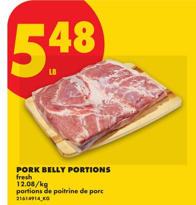 PORK BELLY PORTIONS