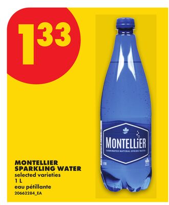 MONTELLIER SPARKLING WATER, 1 L
