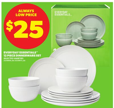 EVERYDAY ESSENTIALS™ 12 PIECE DINNERWARE SET