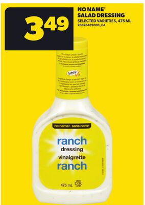 NO NAME® SALAD DRESSING, 475 ML