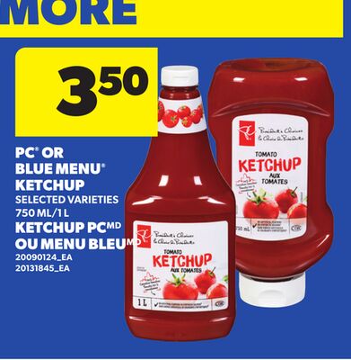 PC® OR BLUE MENU® KETCHUP, 750 ML/1 L