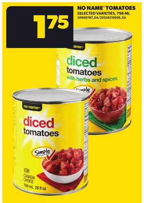 NO NAME™ TOMATOES, 795 ML