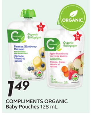 COMPLIMENTS ORGANIC Baby Pouches