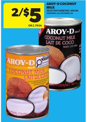 AROY-D COCONUT MILK, 400 ML